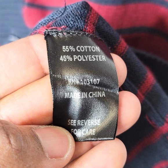 Springfield Classic NWT Men's Burgundy & Navy Striped Cardigan Size XXL - Picture 6 of 9